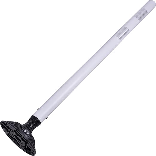 8 Pack Traffic Delineator Post Cones, High Visibility 3M Reflective Tapes, Flexible Spring Post with Detachable Base, for Highway Road Safety, Garage, Parking Lot (White, 48")