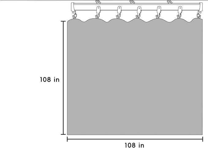 Room Divider Blackout Curtains Flexible Sliding Tracks Sets Ceiling Mounted Rod Window Curtain Privacy Separation for Bedroom Living Rooms,1 Panel Black Drape and Black Track Set-W108xH108 in
