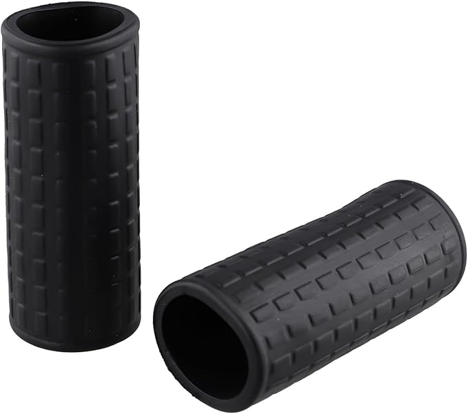 Rubber Wheelbarrow Handle Grips Round Tube Replacement Covers Anti Slip Garden Cart Handles with Ergonomic Design for Hand Truck Dolly Garden Tools Black 2 Pack(122 x 40mm)