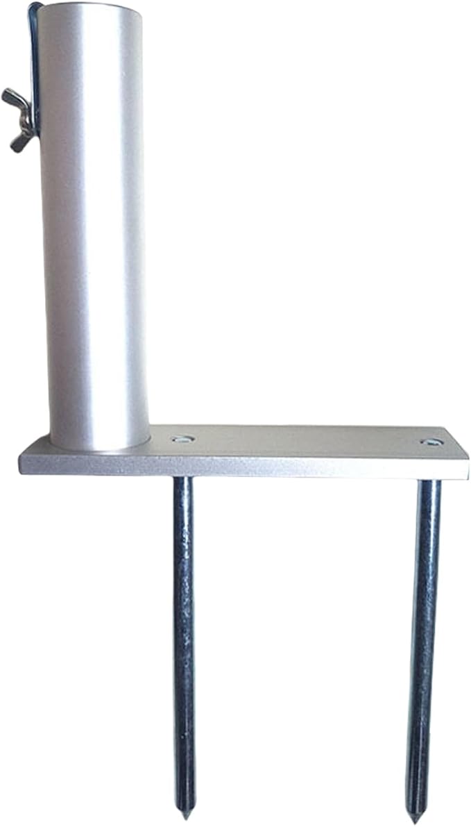 Reinforced Heavy Gauges Ground Anchors Stake with Anticorrosion Coating Suitable for Permanent Garden Umbrella Aluminum Courtyards Parasol Anchoring Base