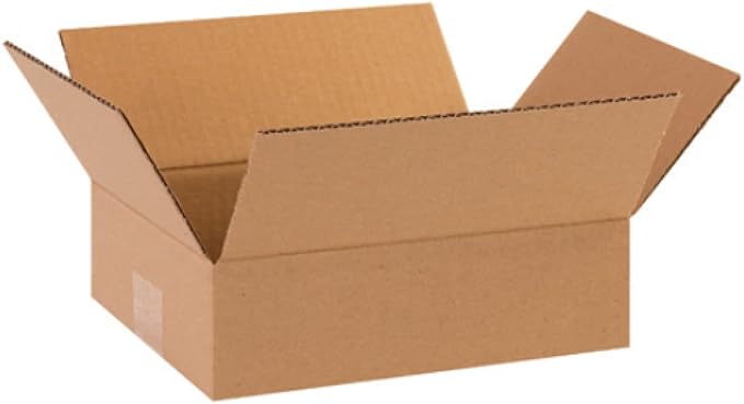 Secure Seal - 10x8x3 Pack of 50 Corrugated Cardboard Packing Shipping Mailing Moving Carton Boxes