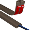 Floor Cord Covers for Wires 10FT Cable Hider Wire Cover Self Adhesive Cord Hider Floor for Offices, Homes, Workshops, Warehouses Cable Cavity 0.39" W x 0.27" H