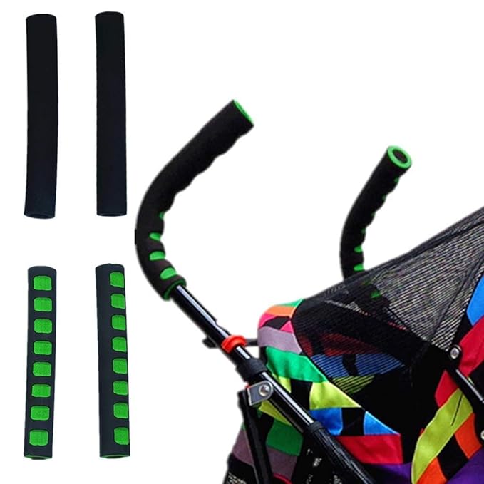 2 Pcs Black Baby Stroller Handle Cover Push Tube Cart Sleeve Foam Covers Armrest Soft Pr Baby Cart Covers Shopping, Travel Gear, Shopping Cart Covers
