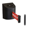 Crowd Control Warehouse - CCW Series WMB-230 Fixed Wall Mount Retractable Belt Barrier - 30 Foot, Authorized Access Only Belt with Black ABS Case, Crowd Control Barriers