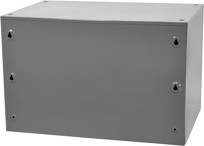 Akro-Mils Steel Garage Storage Cabinet, Small Parts Organizer Metal Cabinet for Hardware, Nails, Screws, Bolts, Nuts, and More, 17" W x 11" D x 11" H, 28-Drawer, Gray Cabinet/Blue Drawers (19228)