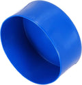 uxcell 4pcs Rubber End Caps 120mm(4.7 Inch) ID Vinyl Round End Cap Cover Screw Thread Protectors Blue, 50mm Height