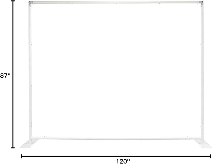 Custom Straight Tension Fabric Display Backdrop, Step and Repeat Backdrops for Events, Trade Show Display Backdrop Booth (Graphic with Stand, 10x8ft Single Sided Print)
