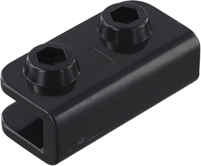 1Pc/4Pcs 2-Way Pop-up Gazebo Replacement Connector Spare Parts Rectangular Bracket Set, Canopy Truss Connector Replacement Parts Replacement Parts Black(1Pc)