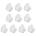 10Pcs Desk Grommet, 1" (25mm) White Silicone Cord Hole Cover, Flexible Rubber Wire Grommets, Wall Grommets for Cables Management, Table, Countertop, Cabinets and Furnitures Wire Organizer