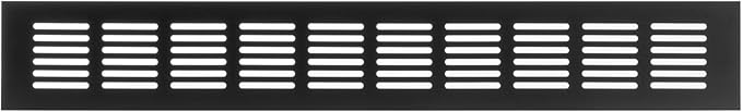 Vent Systems 15.75 x 2.36 (Outer Size) Air Supply Ventilation Grille - Brown Aluminum Rectangle Intake/Exhaust Door Vent Deflector - HVAC for Home Improvement Floor, Wall Duct Cover