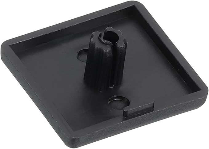 uxcell 10Pcs Extruded End Cap Nylon, 25x25mm T-Slot Aluminum Profile 2525 European Standard End Cap Extrusion Plug for Trolley, Fish Tank Rack, Storage Rack, Black
