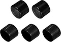 uxcell 5pcs Rubber End Caps 2 1/8"(54mm) ID Vinyl PVC Round Tube Bolt Cap Cover Screw Thread Protectors Black