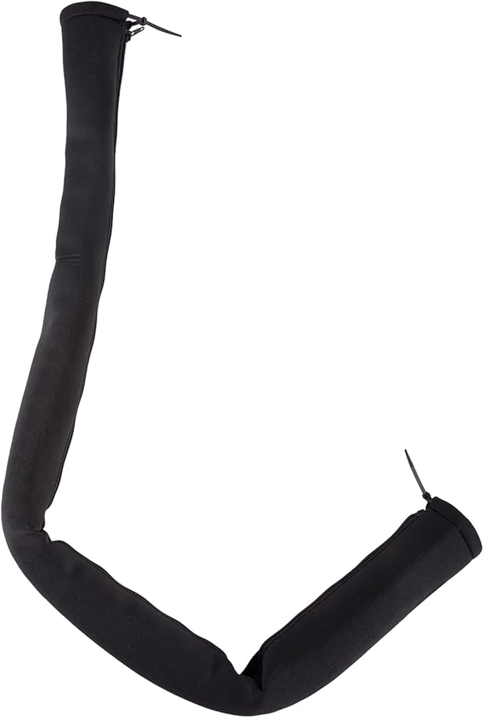 2PCS 48-Inch Trolling Motor Cable Sleeve,Zippered Rigging Sleeve,Made of Neoprene Thick Trolling Motor Sleeve,Great for Cover Wire and Extension Cords, Organized Cable Management (Black)