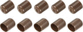 uxcell 10pcs Rubber End Caps 16mm(5/8") ID Vinyl Round End Cap Cover Screw Thread Protectors Brown