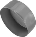 uxcell 4pcs Rubber End Caps 130mm ID Vinyl Round End Cap Cover Screw Thread Protectors Light Gray, 50mm Height