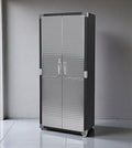 Heavy Duty Storage Solid Stainless Steel Cabinet with Lockable, Adjustable Shelf, Metal Garage Organizer (Graphite, 30" W x 18" D x 72" H)