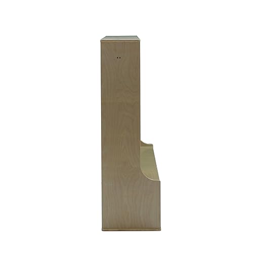 Factory Direct Partners 13139-NT Birch 4-Section Coat Locker with Bench, Storage Cubbies and Coat Hooks - Natural