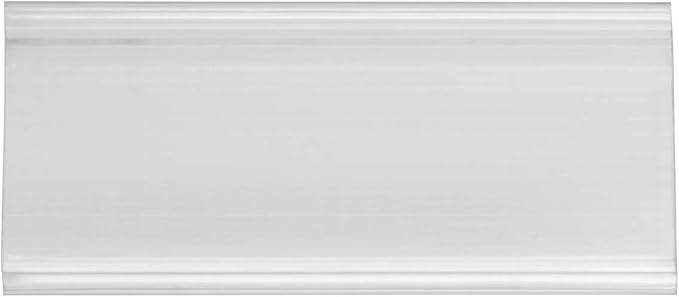 Akro-Mils 29308 Clear Protective Plastic Flat Label Holders for Wire Shelving Retail Display and Warehouses, (25-Pack)