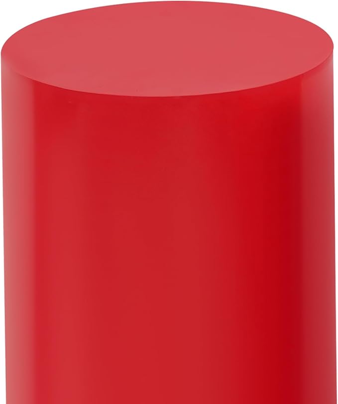 3Pcs Metal Pedestal Stand for Party, Large Red Cake Stand, Pedestal Display Plinth Pillars for Wedding Ceremony Birthday Party Art Decor, Column Decorative Cube for Wedding Dessert Table Display