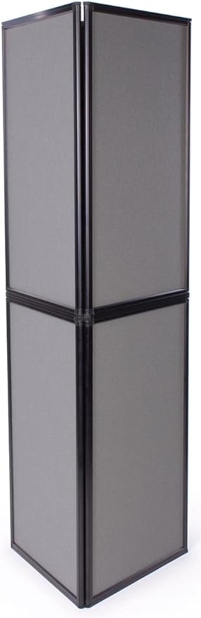 Panel Displays, 6 Panels - Grey Hook & Loop Receptive Fabric - 70-7/8" Tall