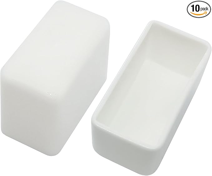 10 Pack Strut Channel Cap, 1-5/8" x 7/8" Plastic White Short End Cap for 13/16" & 7/8" Tall Strut Channel End Cover