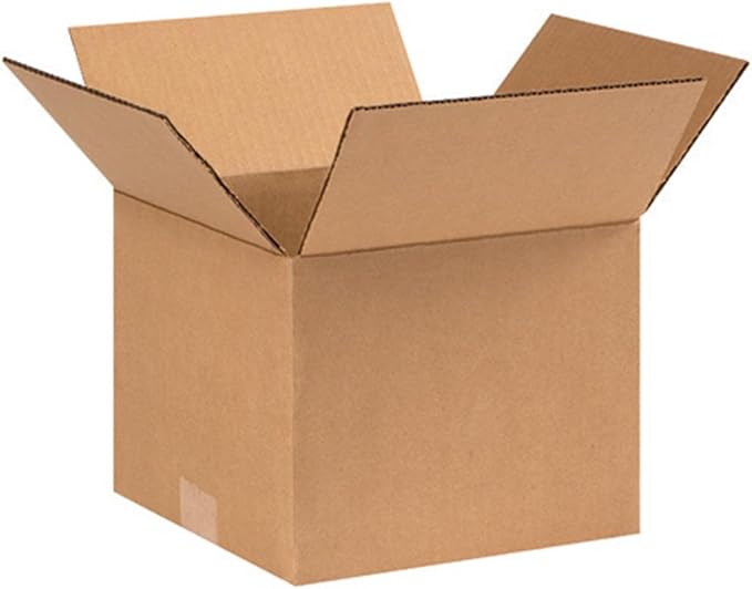 Secure Seal - 9x9x7 Pack of 100 Corrugated Cardboard Packing Shipping Mailing Moving Carton Boxes