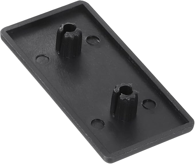 uxcell 20Pcs Extruded End Cap Nylon, 30x60mm T-Slot Aluminum Profile 3060 European Standard End Cap Extrusion Plug for Trolley, Fish Tank Rack, Storage Rack, Black