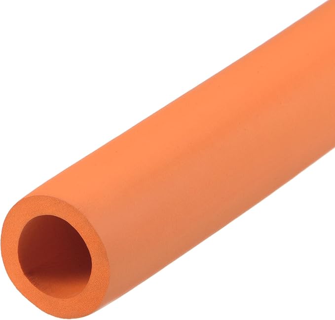 uxcell Foam Tubing for Handle Grip Support, 22mm ID 32mm OD 1m Length Orange