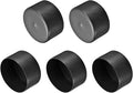 uxcell 5pcs Rubber End Caps 3 3/4"(95mm) ID Vinyl PVC Round Tube Bolt Cap Cover Screw Thread Protectors Black