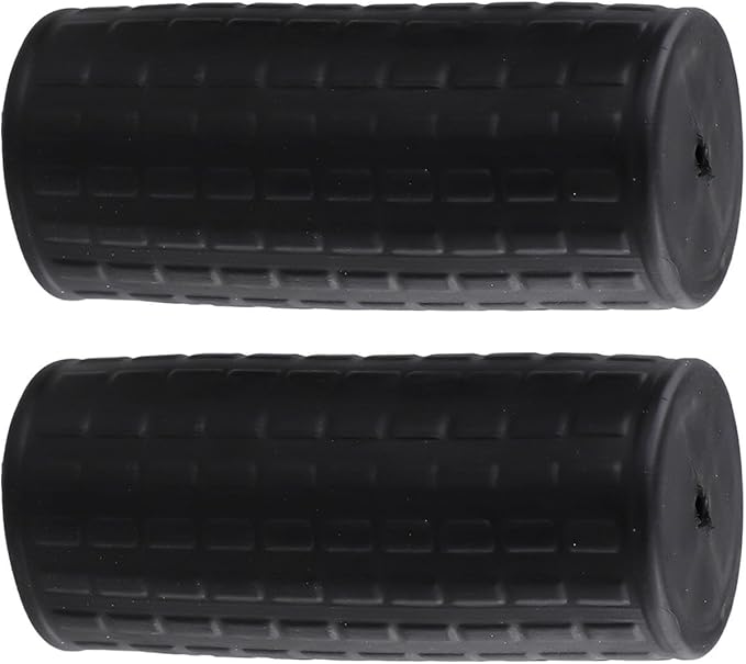 Rubber Wheelbarrow Handle Grips for 8-42mm Round Tubes, Non-Slip Replacement Wheelbarrow Handles, Garden Cart Handle Covers, 2-Pack Black Anti-Skid Shock Absorption(122 x 40mm)