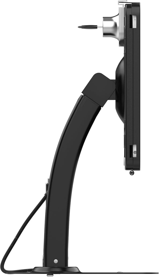 CTA Digital Dual Kiosk Stand – CTA Dual Security Kiosk Stand with Locking Case, Cable, and 360-Degree Rotating Base – Compatible with iPad 7th/ 8th/ 9th Gen 10.2-inch, iPad Air 4, (PAD-ASKB10) – Black