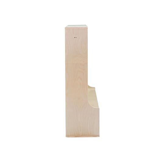 Factory Direct Partners 13139-NT Birch 4-Section Coat Locker with Bench, Storage Cubbies and Coat Hooks - Natural