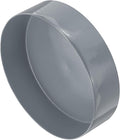 uxcell 4pcs Rubber End Caps 190mm(7 1/2 Inch) ID x 80mm(3 1/8 Inch) H Vinyl Round End Cap Cover Screw Thread Protectors Light Gray