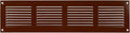 Repa Market Air Vent Cover 16x4 Inch (Outer Dimensions) Brown Galvanized Steel Louvered Grill Cover with Mesh Screen/Wall or Ceiling Vent/HVAC Register for Indoor and Outdoor Ventilation