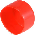 uxcell 4pcs Rubber End Caps 55mm ID Vinyl Round End Cap Cover Screw Thread Protectors Red, 40mm Height