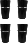 4 Sets Pegboard Hooks and Pegboard Cup Holders Kit with 8Cm Diameter Compatible with 500Ml Cups Multipurpose Workshop and Craft Room Organizer