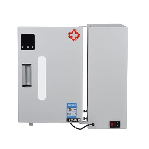 Automatic Sterilizer 27L Large Capacity Storage Cabinet Digital Sterilization Machine with Touch Dispaly Screen, Time Setting,10 Stainless Trays