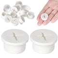 12 Pcs Cable Cord Grommet Silicone Cable Grommet 1" Wire Hole Cover Cable Management Wire Organizer Cable Pass Through Desk Grommet for Table, Computer Desk, Office, Home (White)