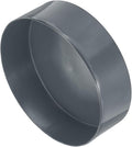 uxcell 4pcs Rubber End Caps 175mm(6 7/8 Inch) ID x 80mm(3 1/8 Inch) H Vinyl Round End Cap Cover Screw Thread Protectors Dark Grey