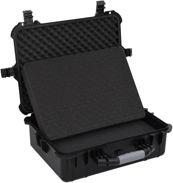 PP Portable Flight Case, Lockable Tool Box for Transportation Travelling, Protective Equipment Case, 20.5"x15.7"x7.5", -285
