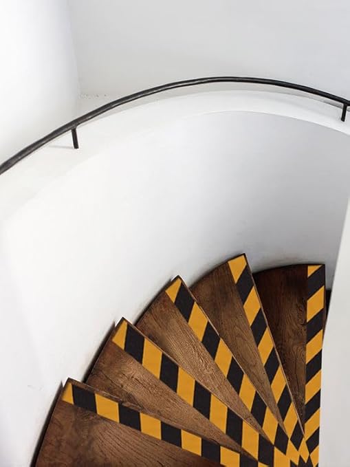 Anti Slip Tape Black/Yellow 2 inch x 66 ft, Non-Slip Strips Non Skid Safety Tape for Outdoor/Indoor Steps, Stairs, Traction Tread Staircases, Boats