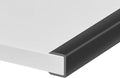 Rubber Edge Trim, Self-Adhesive U Channel Edge Protector for Plywood, Cabinet, 7/8" Wood Edge Banding, Flexible Furniture Repair, EPDM Material, Fit 7/8"(22mm), Length 10Ft, Black