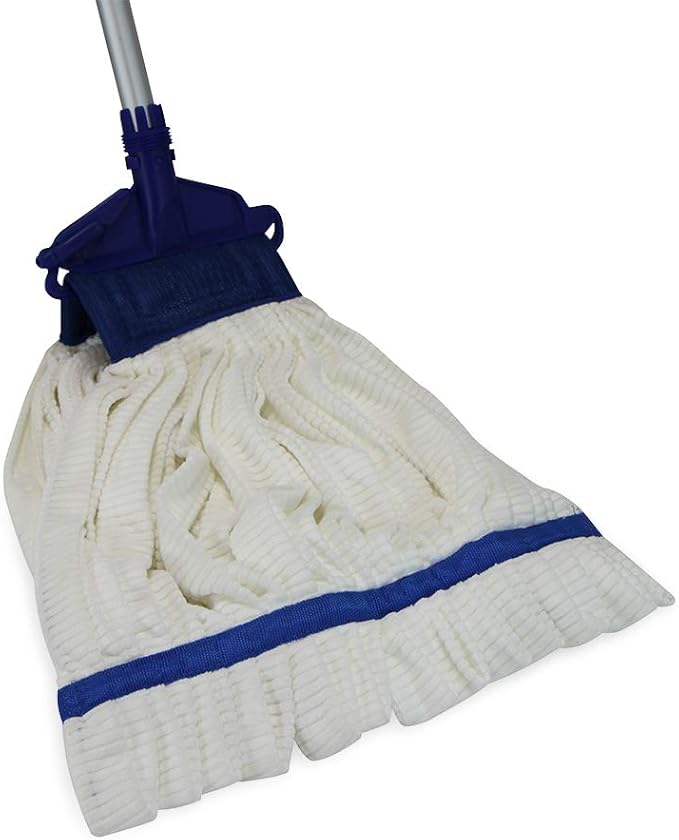 Arkwright Microfiber Tube Mop Head Replacement - (Bulk Case of 12) Heavy Duty, Lint Free, Super Absorbent & Bleach-Safe, Janitorial Essential for Commercial & Industrial Floor Cleaning, 11 oz, White
