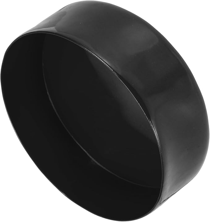 uxcell 4pcs Rubber End Caps 160mm(6 5/16 Inch) ID x 80mm(3 1/8 Inch) H Vinyl Round End Cap Cover Screw Thread Protectors Black