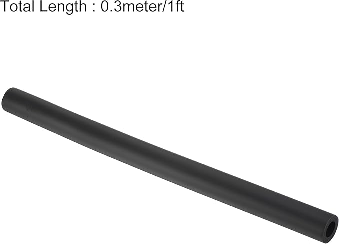 uxcell Foam Tubing for Handle Grip Support,13mm(1/2") ID 23mm(0.91") OD 0.3 Meter/1ft Length Black