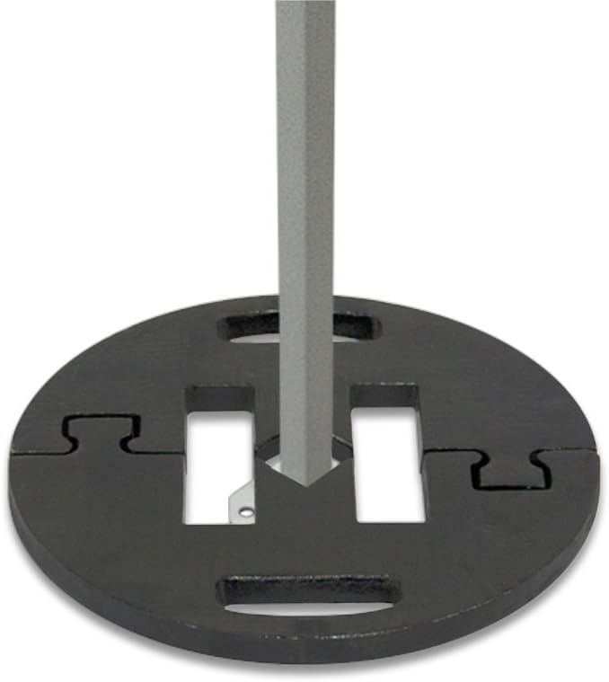 Vispronet Commercial-Grade Canopy Weight Plate 44lb - Steel Base Plate for Pop Up Canopy Tents