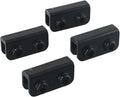 1Pc/4Pcs 2-Way Pop-up Gazebo Replacement Connector Spare Parts Rectangular Bracket Set, Canopy Truss Connector Replacement Parts Replacement Parts Black(4-Pcs)