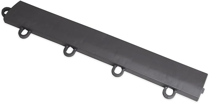 Big Floors Female Transition Edge Kit, Durable Interlocking Modular Garage Floor Edging, Compatible with RaceDeck, GarageTrac and GarageDeck Products, (11 Piece), Graphite