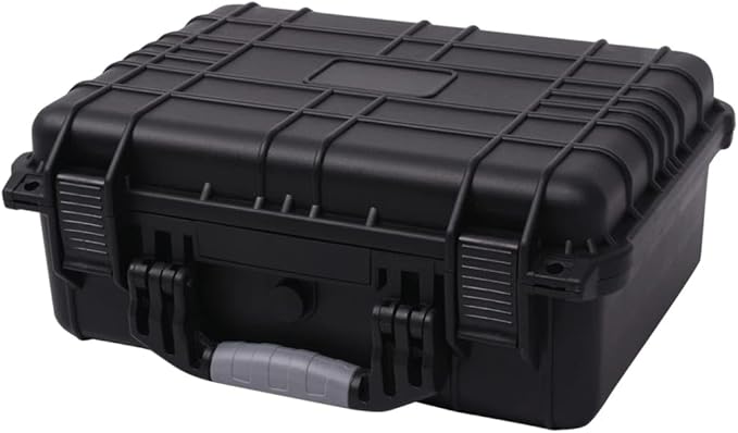 PP Portable Flight Case, Lockable Tool Box for Transportation Travelling, Protective Equipment Case, 16"x13"x6.9", -286