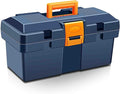 Anyyion 13In Small Tool Box,Lockable Tool Box for Home,Truly Rugged,No Removable Tray(Blue)